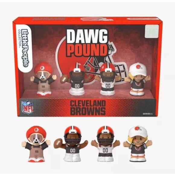 Fisher Price Other - Fisher Price - Little People Collector NFL Cleveland Browns 4-Pack